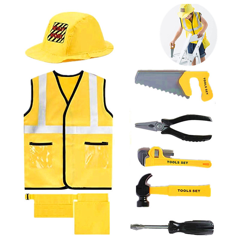 Tools Workshop For Kids - Disfraz de trabajador de la construcción