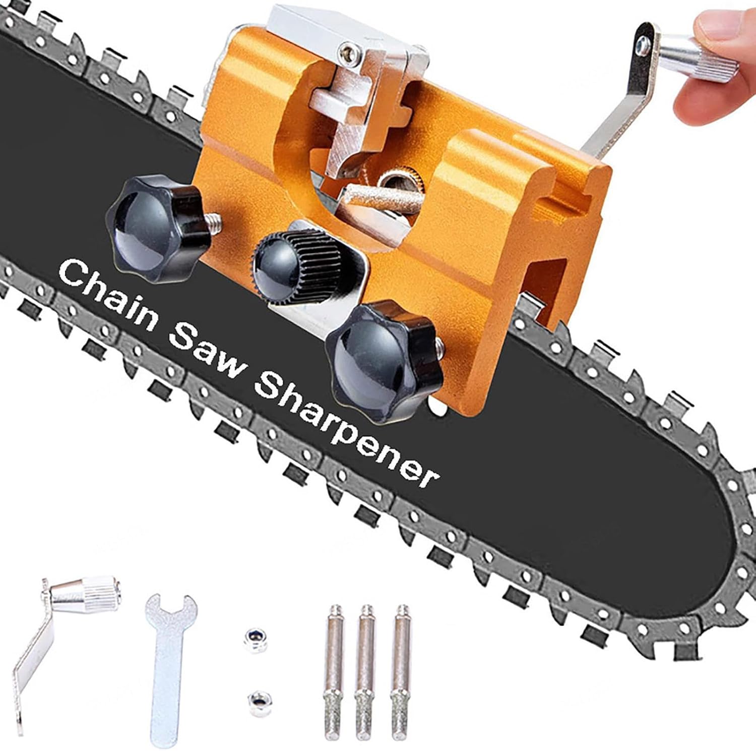 Workshop Cleaning Tools - Afilador de Cadena Manual Portátil, Herramienta