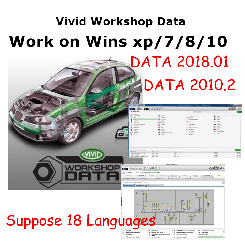 Workshop Tools English - Datos de taller vívidos automotrices, 2018