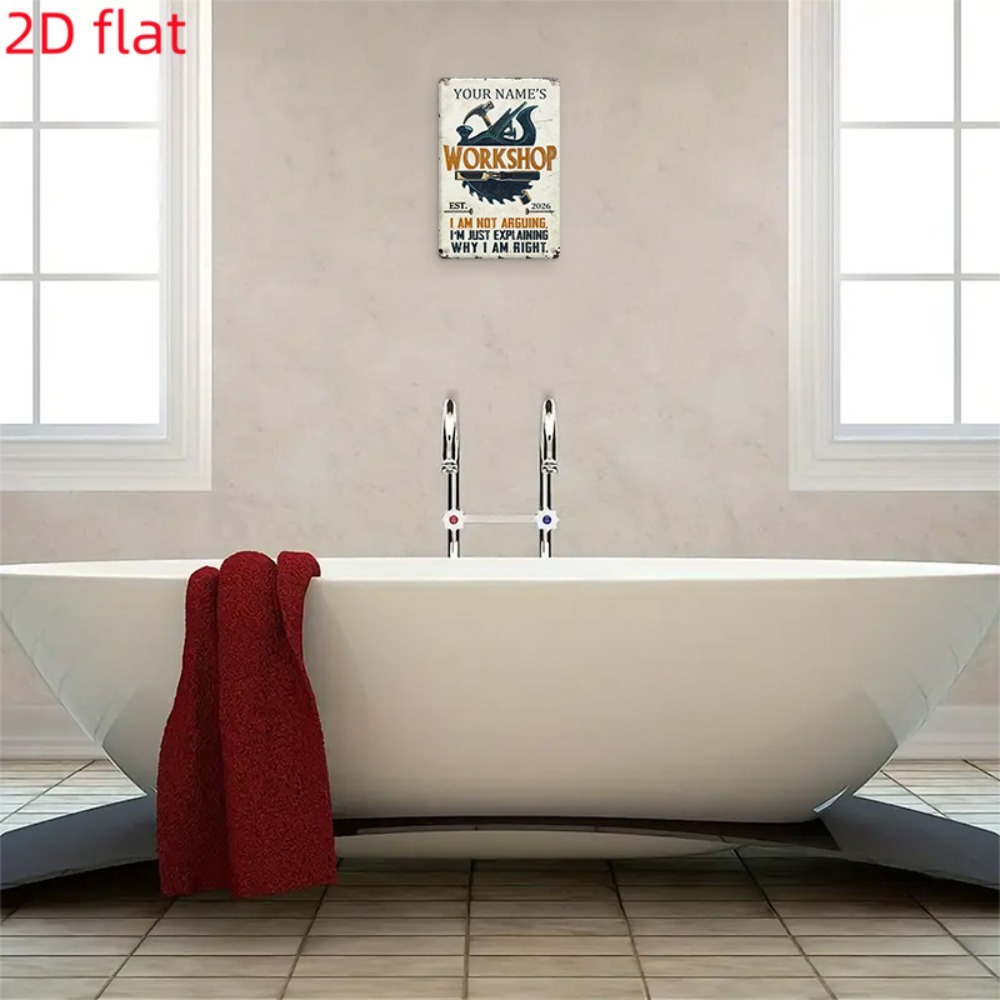 [Plano 2D] 1 pieza Letrero Met - Workshop Tools And Names reseña y precio