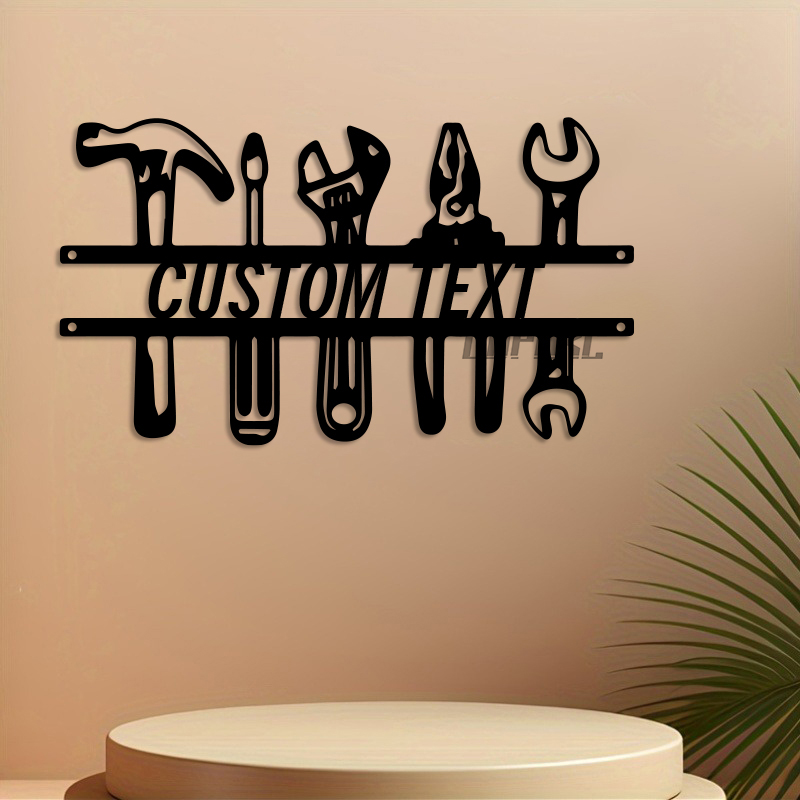 Arte de pared de hierro de est - Workshop Tools And Names reseña y precio