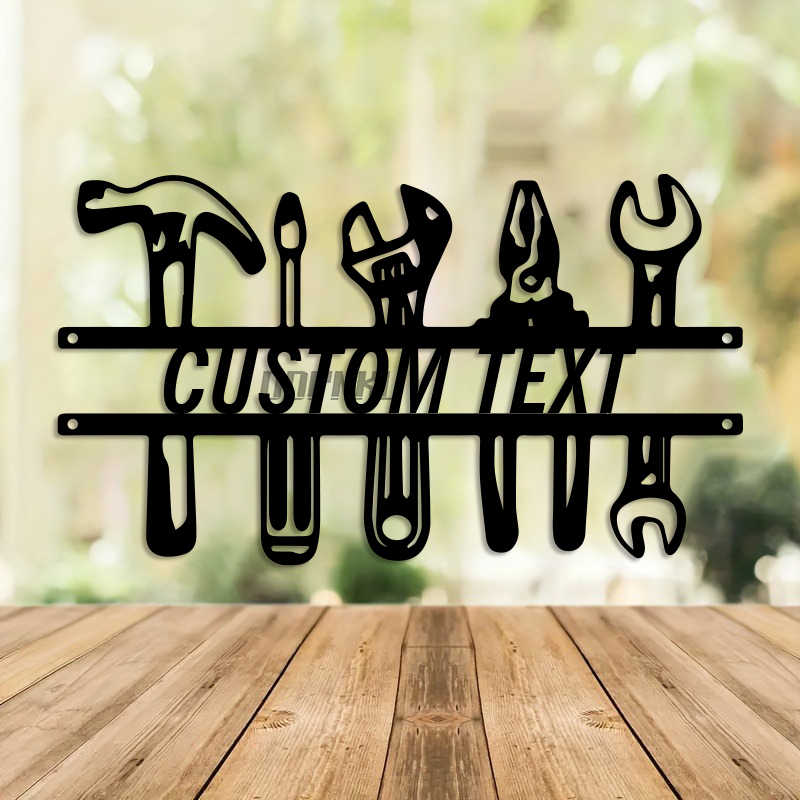Arte de pared de hierro de est - Workshop Tools And Names reseña y precio