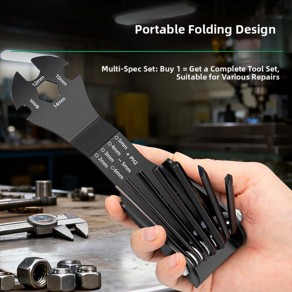 Llave hexagonal plegable multi - Workshop Hand Tools And Equipment reseña y precio